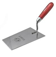 Кельма трапецієвидна широка 180мм нержавіюча сталь ручка Дерев'яна OLEJNIK