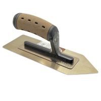 Терка VENETIAN IRON SHAPE ЗОЛОТО загартована нержавіюча сталь 240х197х86х0,3мм ручка Шкіра ALCANTARA