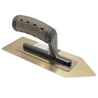 Терка VENETIAN IRON SHAPE ЗОЛОТО загартована нержавіюча сталь 240х197х86х0,3мм ручка Шкіра VINTAGE