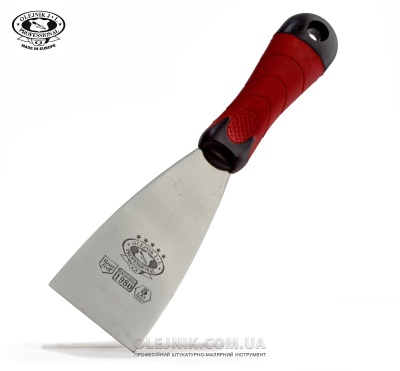 Шпатель з нержавійки 60мм ручка Двохкомпонентна OLEJNIK