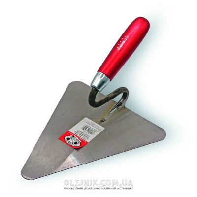 Кельма трикутна Берлінська 190мм ручка Дерев'яна OLEJNIK