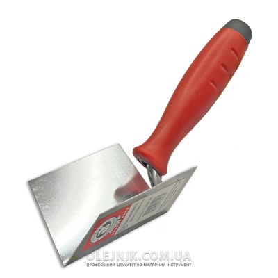 Кельма нержавіюча сталь штукатурна 60х80мм внутрішня ручка Двохкомпонентна OLEJNIK