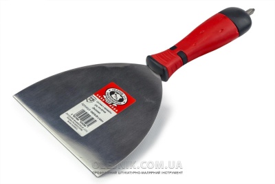 Шпатель з нержавійки 150мм для гіпсокартону з бітою ручка Двохкомпонентна OLEJNIK