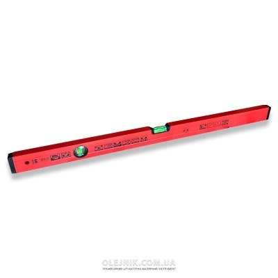 Рівень червоний з 2-ма вічками 80 см OLEJNIK