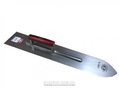 Терка для бетону 600х90мм сталь ручка Дерев'яна OLEJNIK