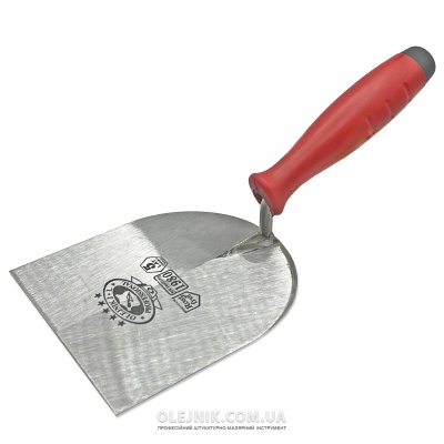 Кельма штукатурна плиточна 120мм кована нержавійка ручка Двохкомпонентна OLEJNIK