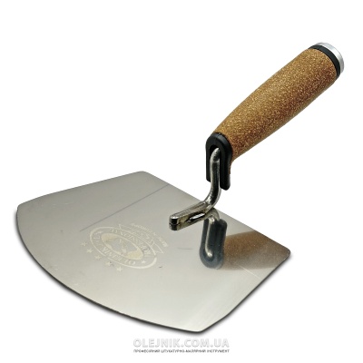 (125120-KH) Шпатель напівкруглий для відра ручка з молотком Корок OLEJNIK