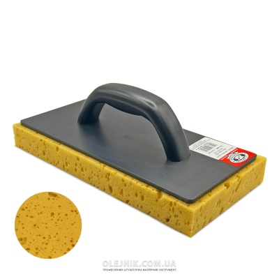 Терка з пластику 130x280мм ABS Гідро-губка 30мм Профі 320г OLEJNIK