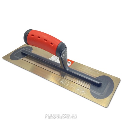 Терка ЗОЛОТО закалена сталь Stailess клеєна Super FLEX 0.3мм 12" 305мм ручка 2-компонентна