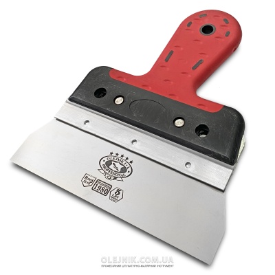 Шпатель нержавіюча сталь фасадний 170мм ручка Двохкомпонентна OLEJNIK