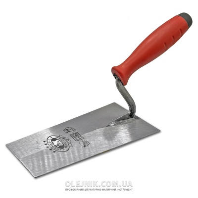 Кельма трапецієвидна вузька 160мм кований метал ручка Двохкомпонентна OLEJNIK