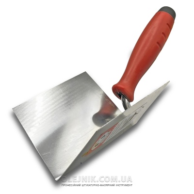 Кельма нержавіюча сталь штукатурна 75х110мм внутрішня ручка Двохкомпонентна OLEJNIK