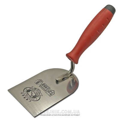 Кельма плиточна 80мм нержавіюча сталь ручка Двохкомпонентна OLEJNIK