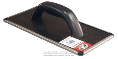 Терка з пластику 130x270мм для вирівнювання пінопласту 390г OLEJNIK