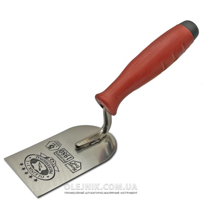 Кельма плиточна 60мм нержавіюча сталь ручка Двохкомпонентна OLEJNIK