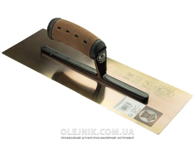 Терка нержавіюча сталь 356мм ручка Шкіра OLEJNIK