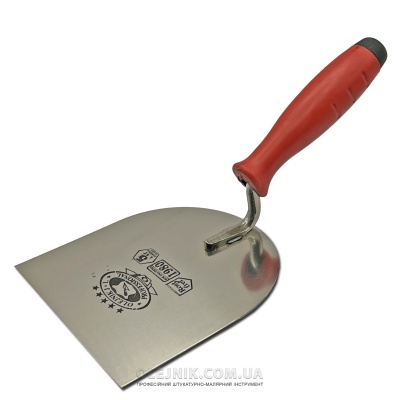 Кельма плиточна 120мм нержавіюча сталь ручка Двохкомпонентна OLEJNIK