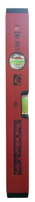 Рівень червоний з 2-ма вічками 100 см OLEJNIK