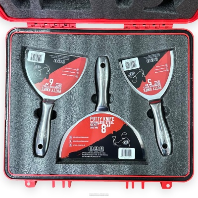 Набір професійних однокомпонентних шпателів з нержавіючої сталі OLEJNIK