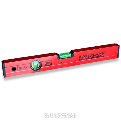 Рівень червоний з 2-ма вічками 40 см OLEJNIK