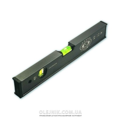 Рівень сірий з 2-ма вічками 40 см POWER MAX OLEJNIK