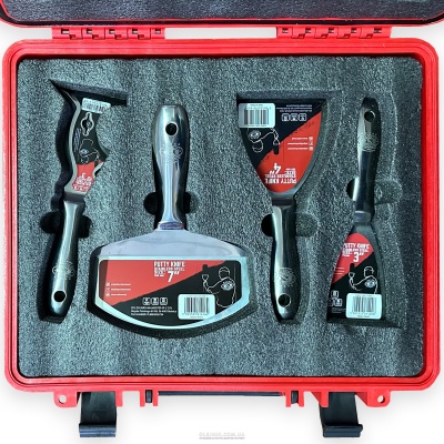 Набір професійних однокомпонентних шпателів з нержавіючої сталі OLEJNIK