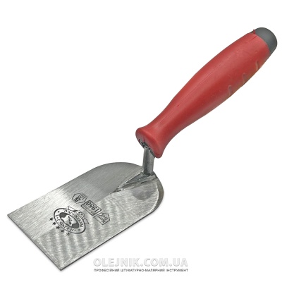 Кельма штукатурна плиточна 60мм кована нержавійка ручка Двохкомпонентна OLEJNIK