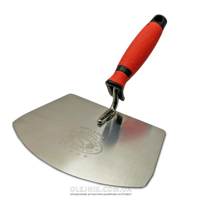 Шпатель напівкруглий для відра ручка Двохкомпонентна OLEJNIK