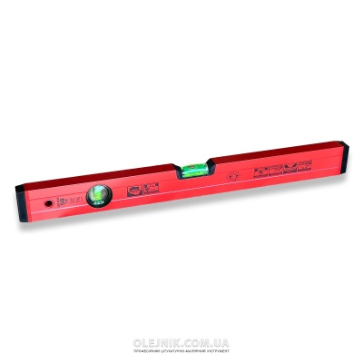 Рівень червоний з 2-ма вічками 50 см OLEJNIK