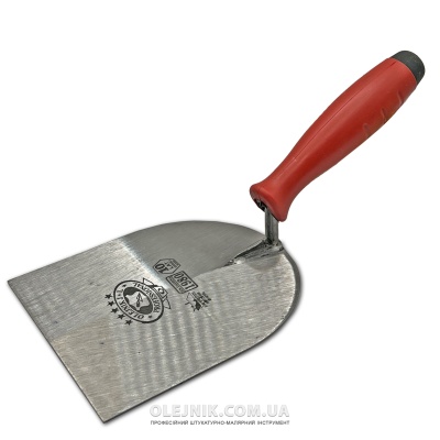 Кельма штукатурна плиточна 120мм кований метал ручка Двохкомпонентна OLEJNIK